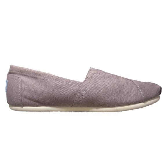 TOMS Alpargata Taupe Canvas Slip-Ons - Picture 7 of 11